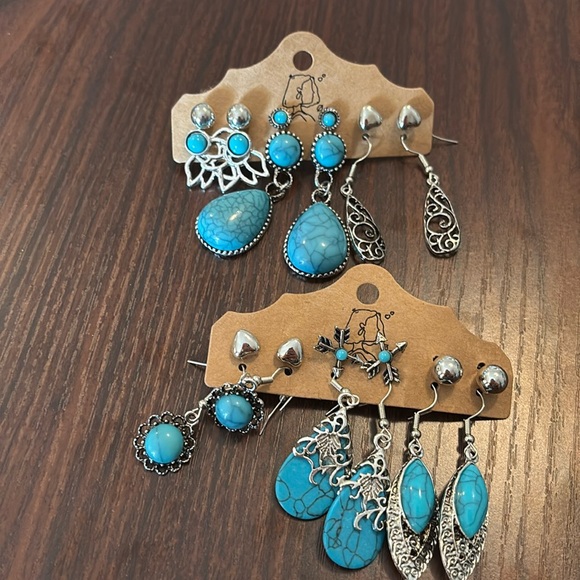 Set of 6 earrings new in packaging - Picture 1 of 1